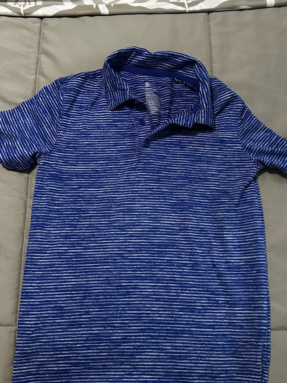 Boy’s Blue Striped Polo Shirt